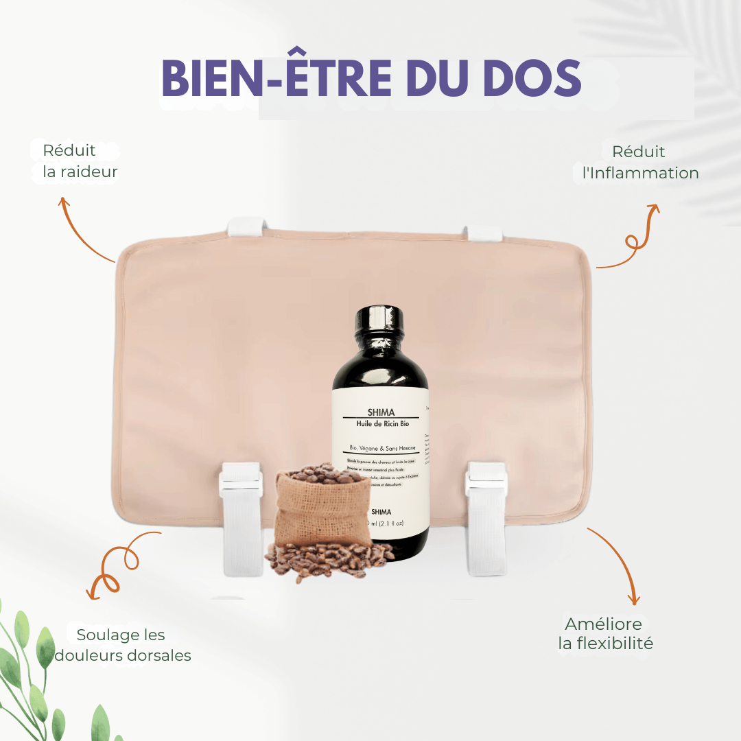 Kit de Bien-Être du Dos | SHIMA™ (Enveloppe + Huile )