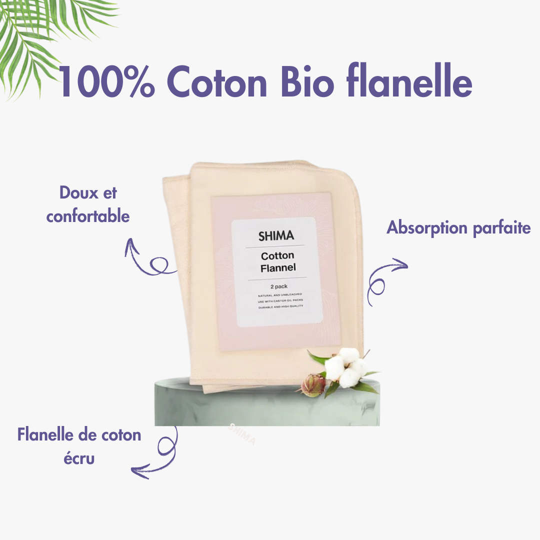 100% Coton bio flanelle